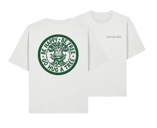 The 'Go Hug A Tree' Signature Mens Rolled-Sleeve Tee